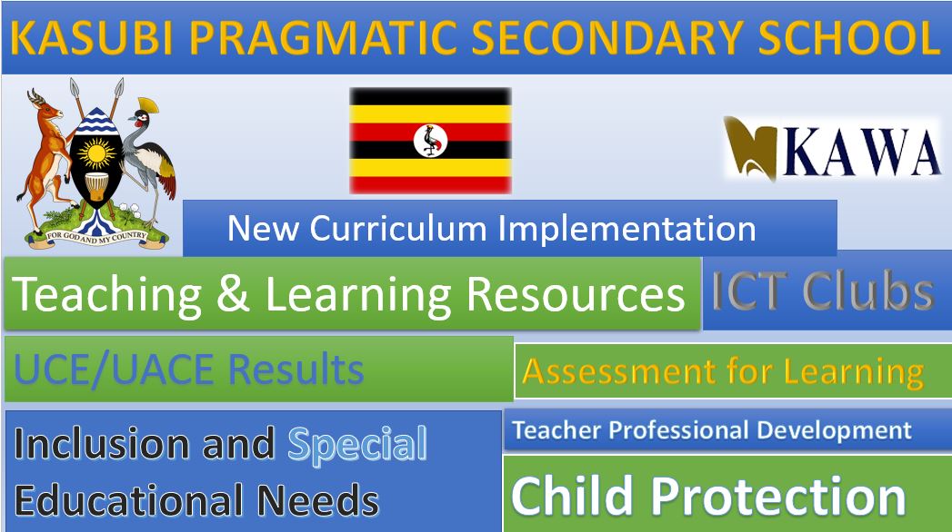 Kasubi Pragmatic Secondary School, New Curriculum Implementation, Teaching and Learning Resources, ICT Club, Staff Professional Development.